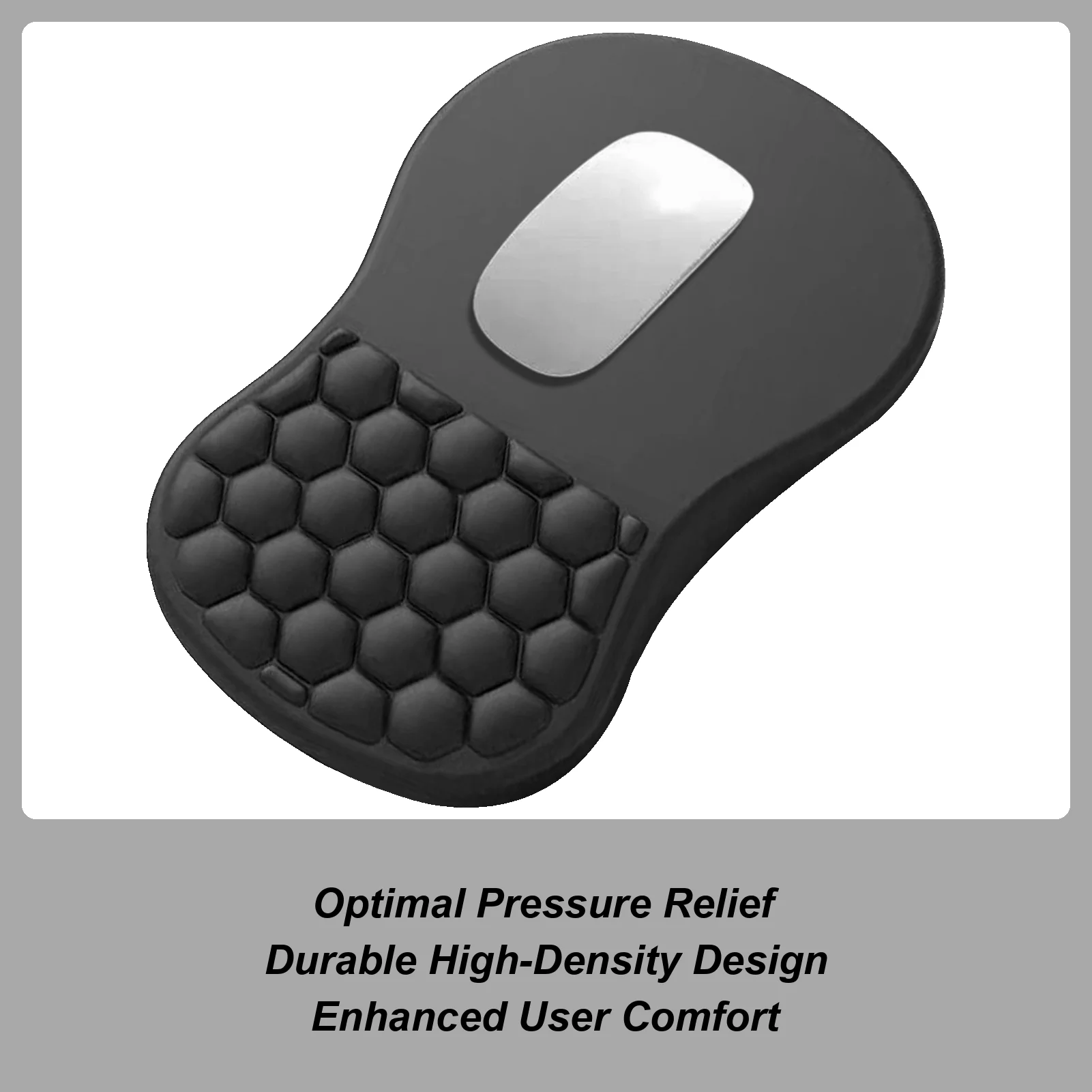 

Mouse Pad With Wrist Rest Anti-Slip Wrist Support Memory Foam Mat Mouse Mat Desk Pad With Massage Design For Computer Laptop