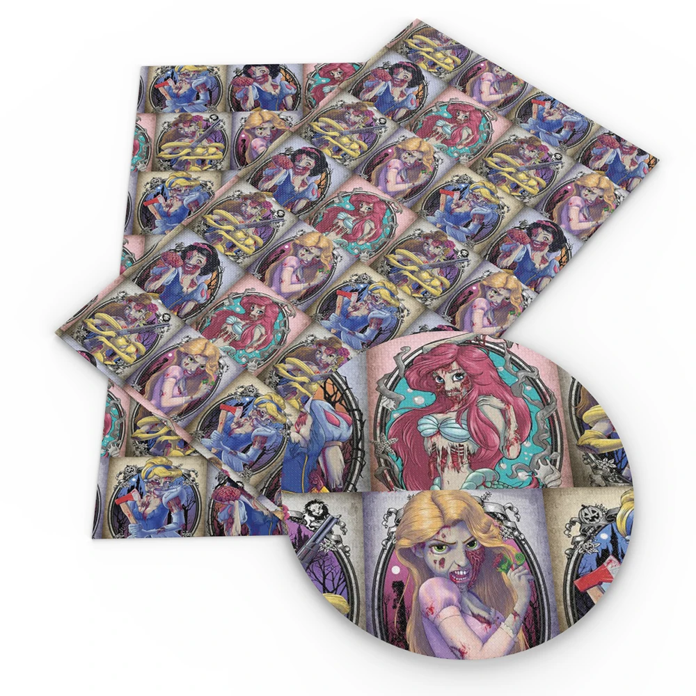 ديزني الأميرة الوشم خليط نسيج القطن والبوليستر الأنسجة الخياطة اللحف الأقمشة التطريز المواد DIY بها بنفسك اليدوية