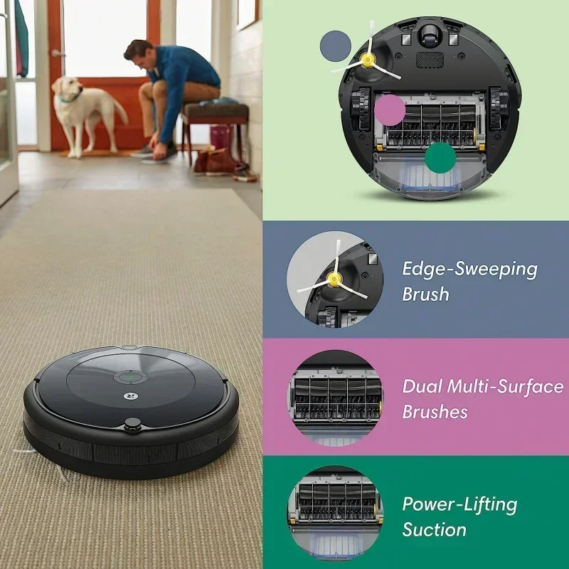 DD2iRobot Roomba 694 로봇 진공-Wi-Fi 연결, 맞춤형 청소 권장 사항, Alexa와 함께 작동, 애완동물 털에 적합, C