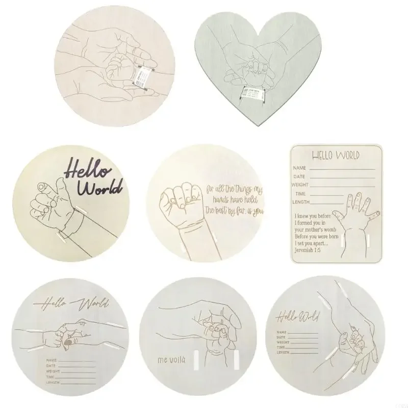 

Браслет для объявления о рождении ребенка с гравировкой, больничный браслет для рождения, держатель для детской фотографии