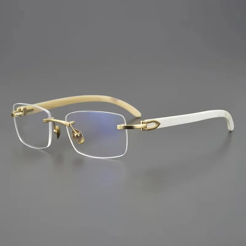 Natural Buffalo Horn Glasses Frame Men Handmade Designer Business Optical Eyewear Myopia Reading Women Prescription Eyeglasses