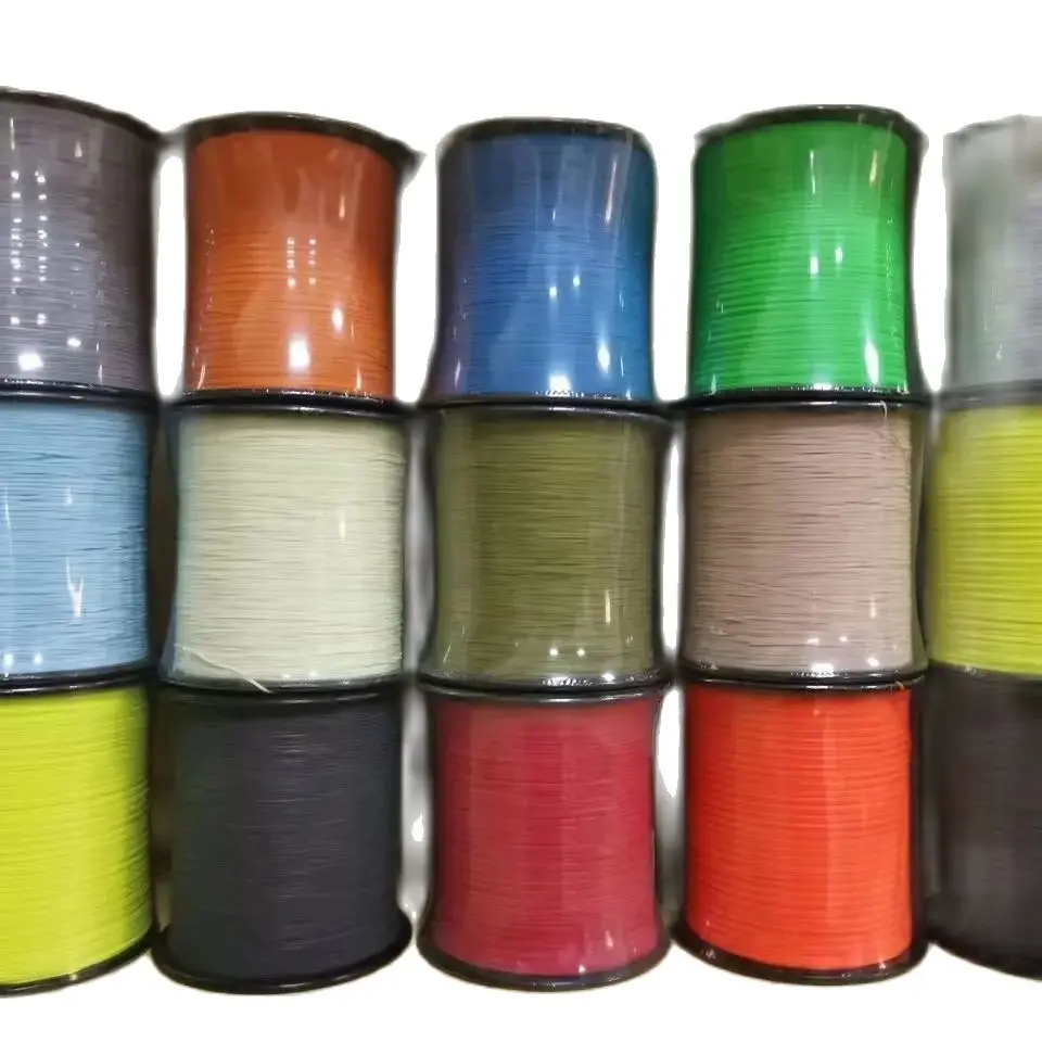 Reflective Thread for Weaving, High Light, Double Parties, Red, Yellow, Green, Orange, 0.5mm, 4000m/Roll