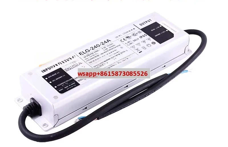 

ELG-240-24A-3Y Mingwei-300 Waterproof LED Driver Power Supply 36A/42A/48A/AB/54AB Constant Current