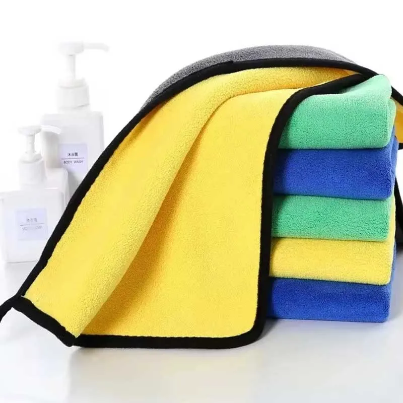 Microfiber Car Wash Towel 3pcs Super Absorbency Car Cleaning Cloth Premium One-Time Drying Microfiber Auto Towel Water Absorptio