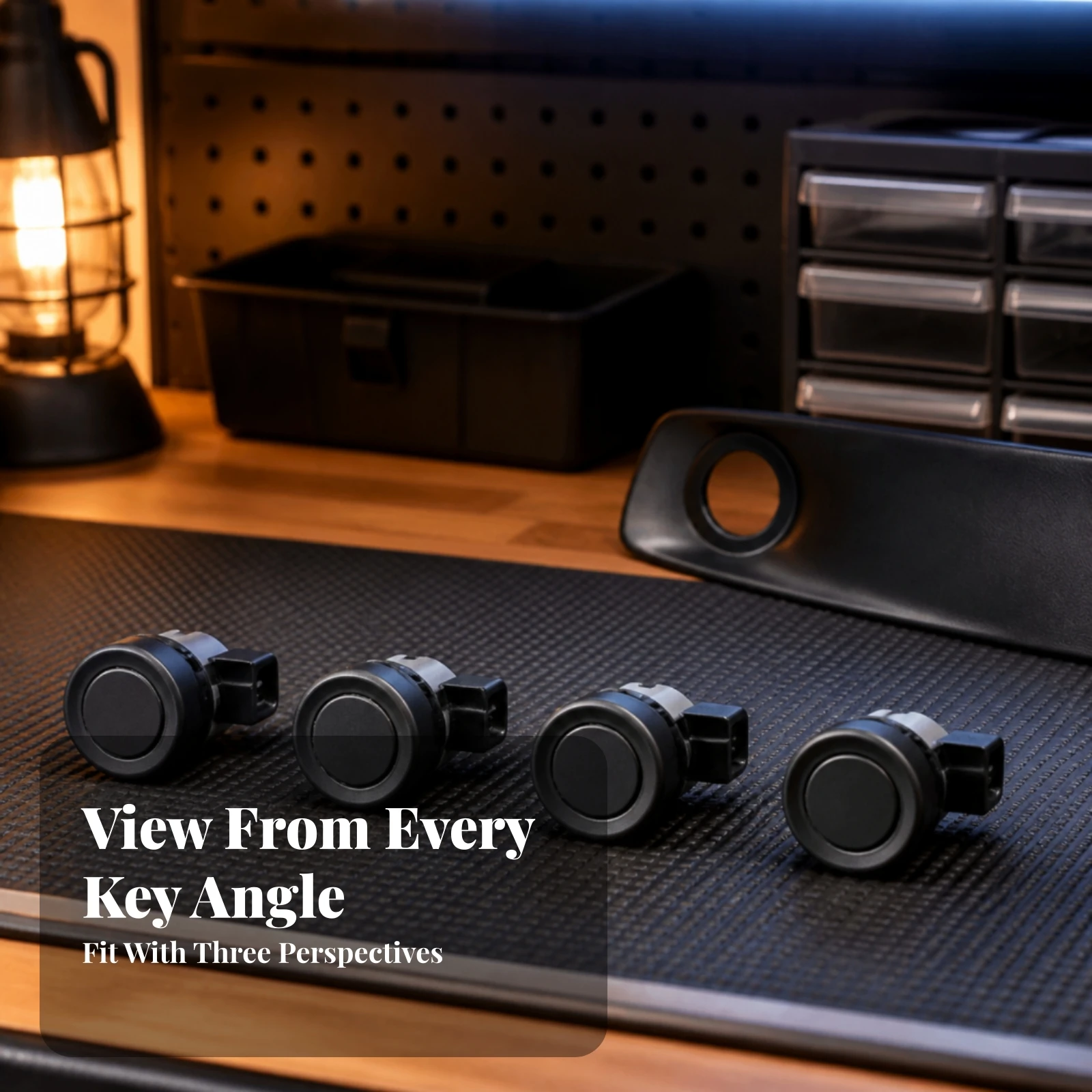 Parking Sensor with Retaining Clip Sonar Backup Detection Parking Sensor Car Accessory Easy to Install Slim