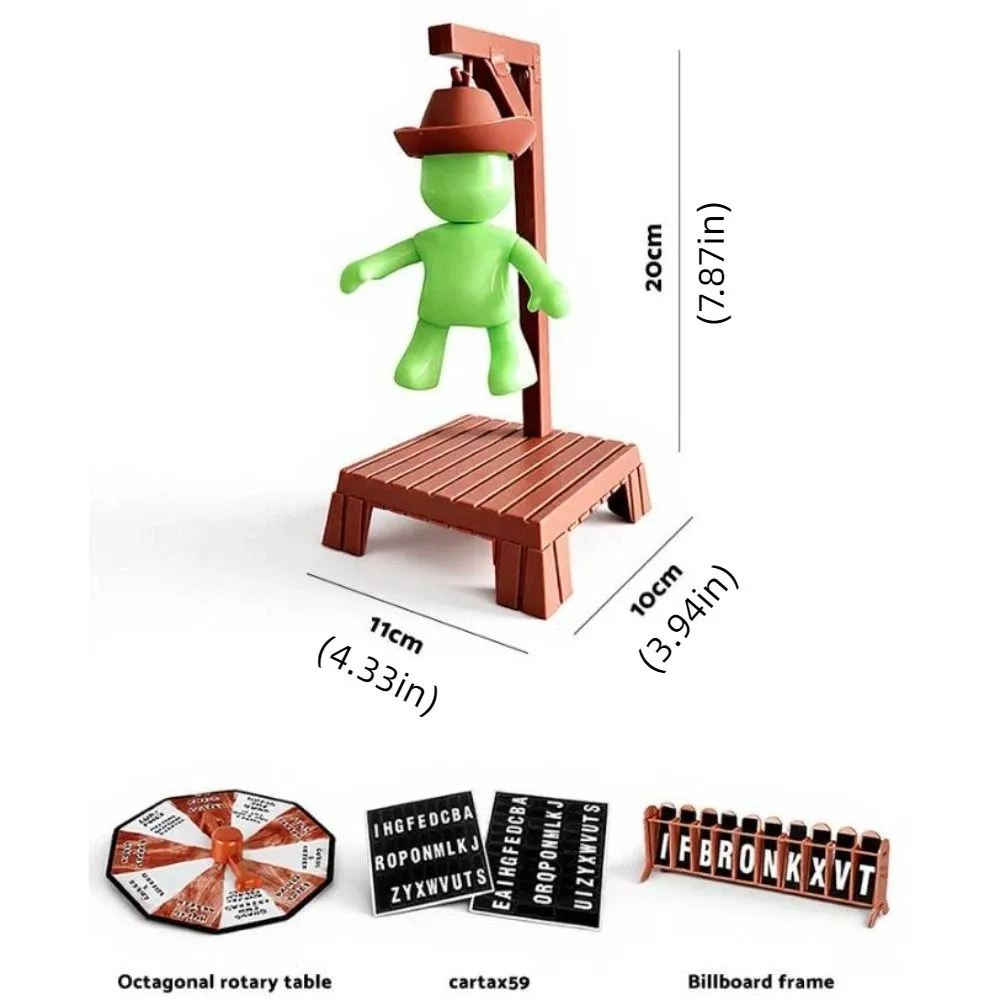 Giochi da tavolo Hangman magnetici multigiocatore interattivi con bambola Hangman Gioco di parole misteriose Sviluppa intelligenza Tavolo da gioco appeso