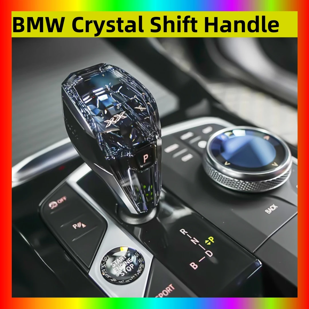 

Crystal Gear Knob Handle For BMW X3 X4 X5 X6 X7 3 Series 4 Series 8 Series Z4 ix3 i4 Crystal Gear Lever Shift Handle