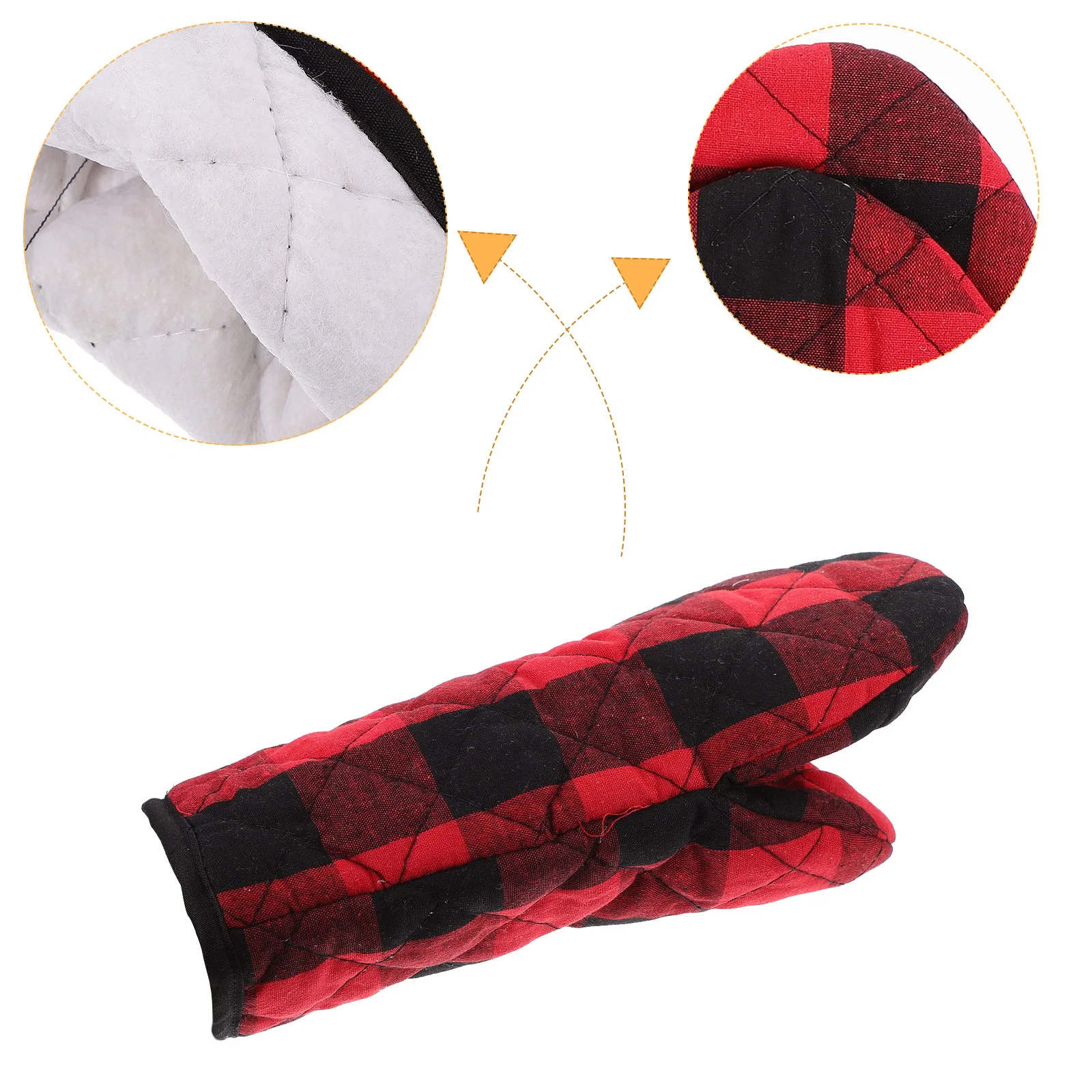 1-セットキッチンディッシュタオルオーブン手袋耐熱電子レンジ手袋断熱パッド調理グリルベーキング用品