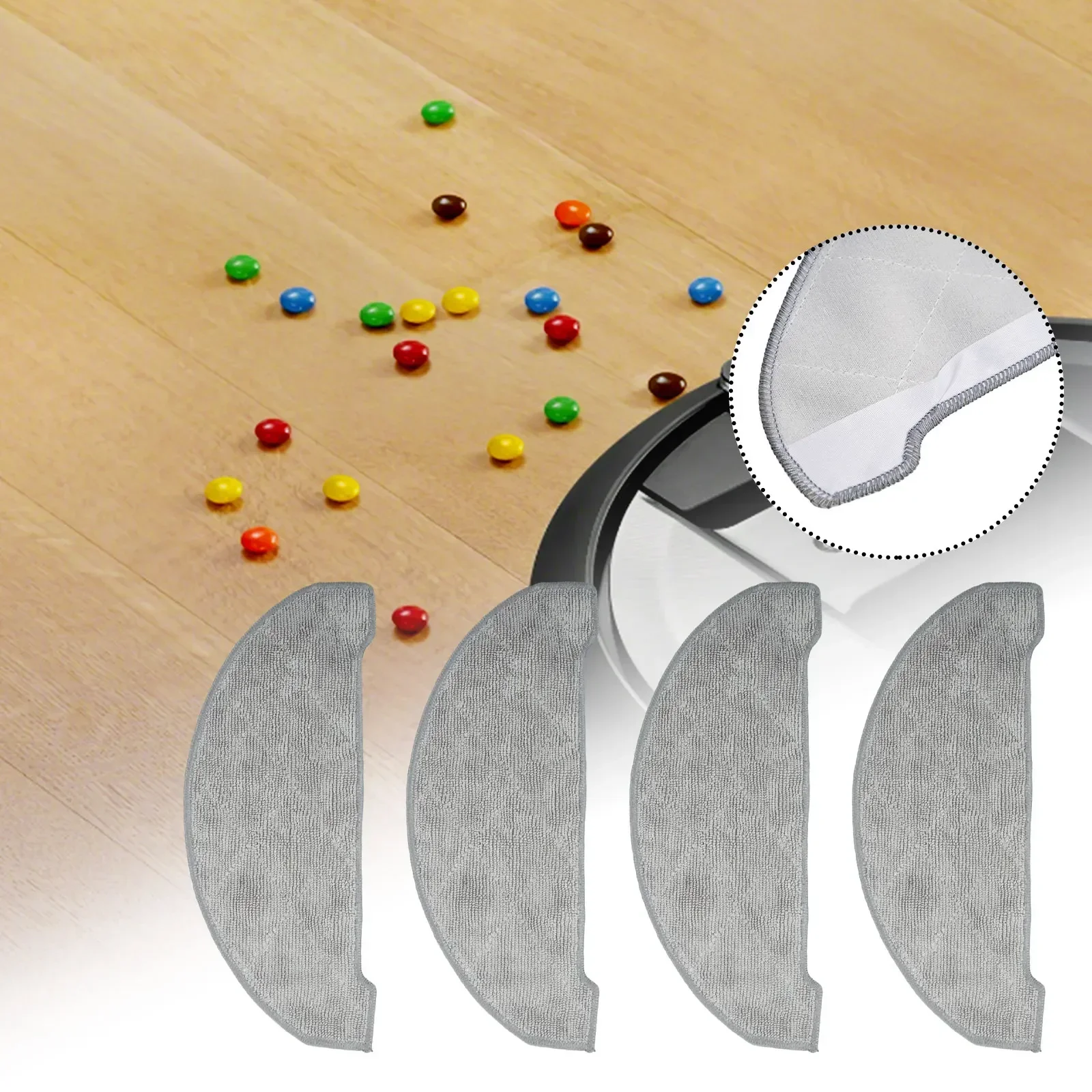 4/10 шт., тряпка для швабры для одежды Pro AIRROBO + Neabot N2 аксессуары для робота-пылесоса, многоразовая 4/10 шт., тряпка для швабры для одежды Pro AIRROBO + Neabot N2 аксессуары для робота-пылесоса, многоразовая