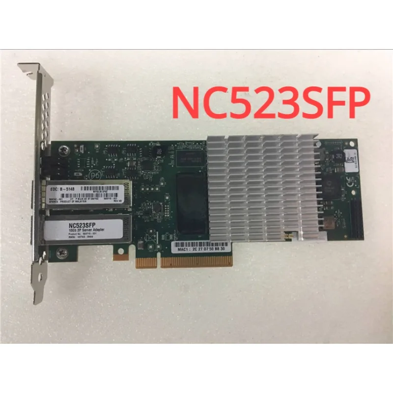 For H-P NC523SFP 523SFP 10G fiber optic network card 593715/593742-001 593717-B21 Second hand 90% new