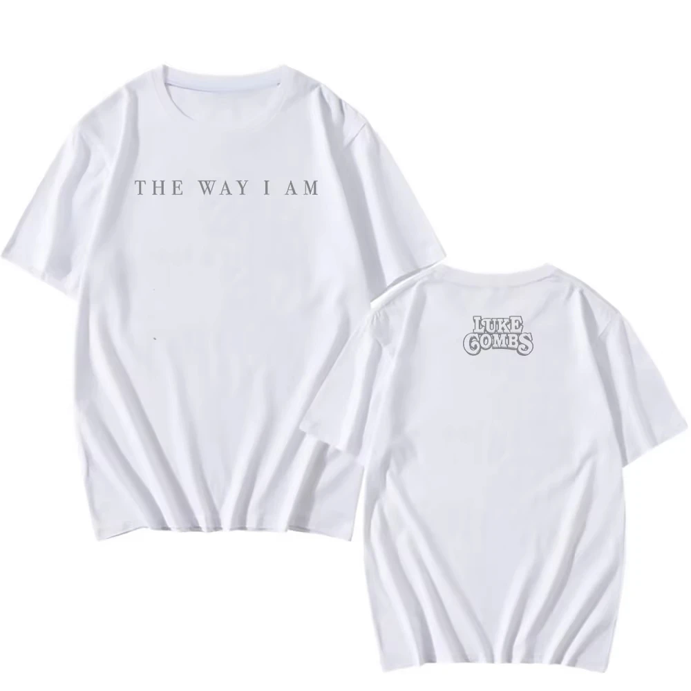 Luke Combs The Way I Am Album T-shirt Short Sleeve Cotton Summer O-neck Tshirts Casual Unisex Streetwear Hip Hop Print Merch Top