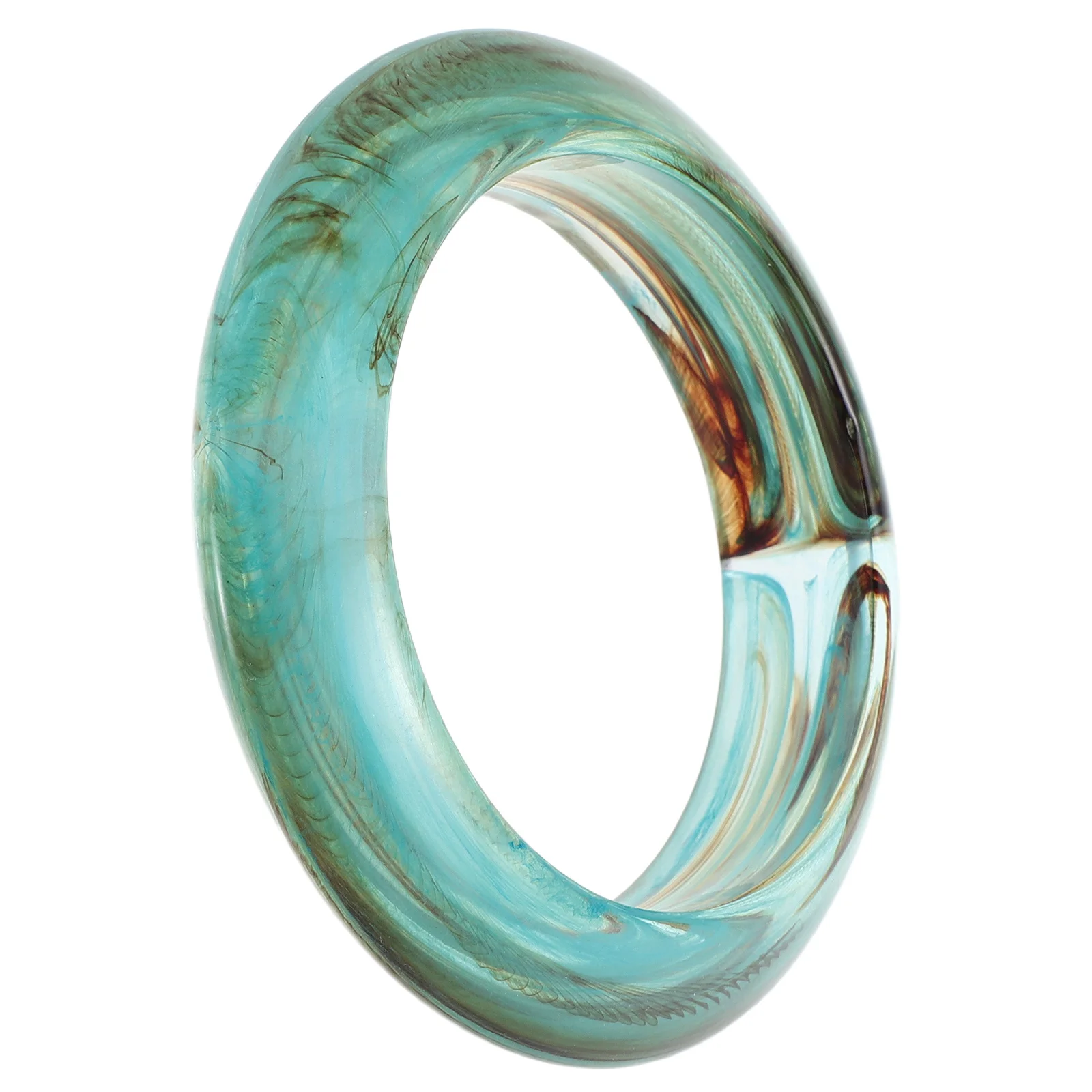 

Colorful Round Acrylic Chunky Bangle Bracelet Summer Beach Party Wristbands Elegant Geometric Wide Statement Bracelets Women