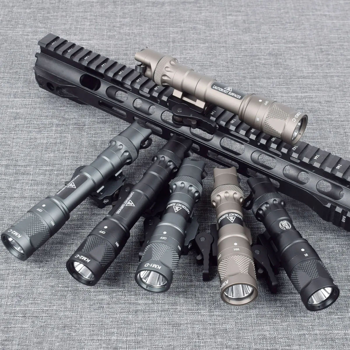 

Tactical SureFire M300 M600 M323V M622V Strobe M323V-IR M622V-IR Torch Infrared LED Weapon Flashlight M300 M600 Upgrade QD Mount