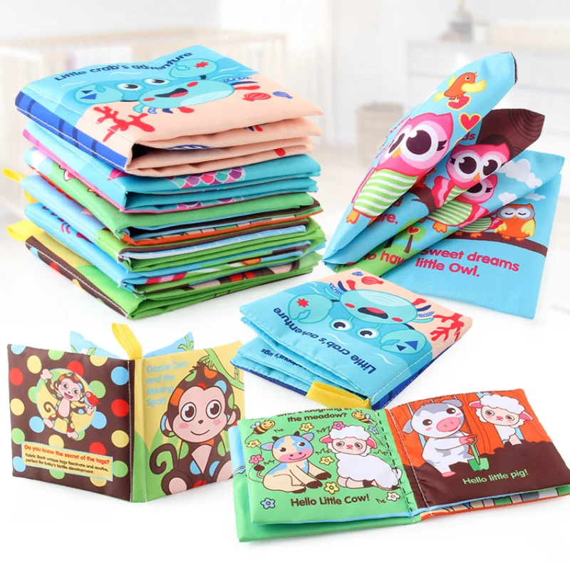 

Ребенок не может оторвать тканевую книгу для раннего развития, игрушки для младенцев и детей младшего возраста, может поклеить картинку, тканевая книга