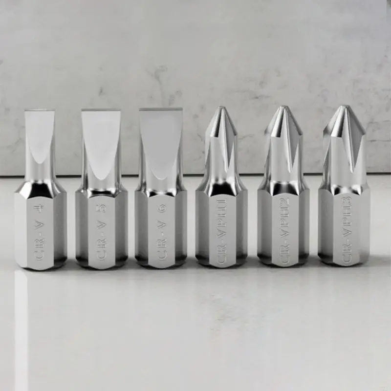 

77JA Professional Mini Ratchet Screwdriver Set with Comfortable Handle 6 Bits Screw Driver Home Repair Tools