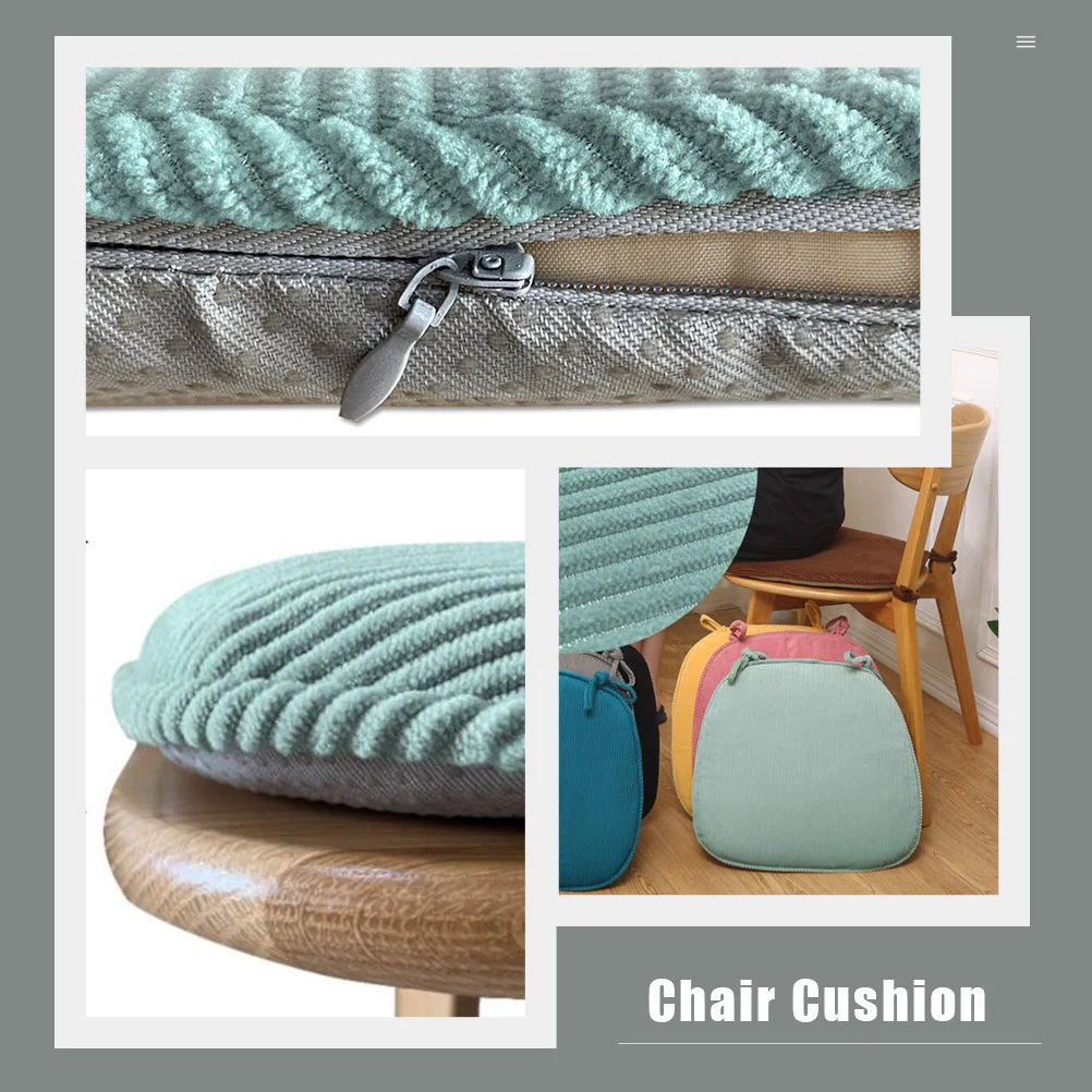 

2pcs Universal Chair Seat Cushion Thick Soft Padded Office Dining Garden Floor Car Seat Pad For Kitchen Rocking Chairs