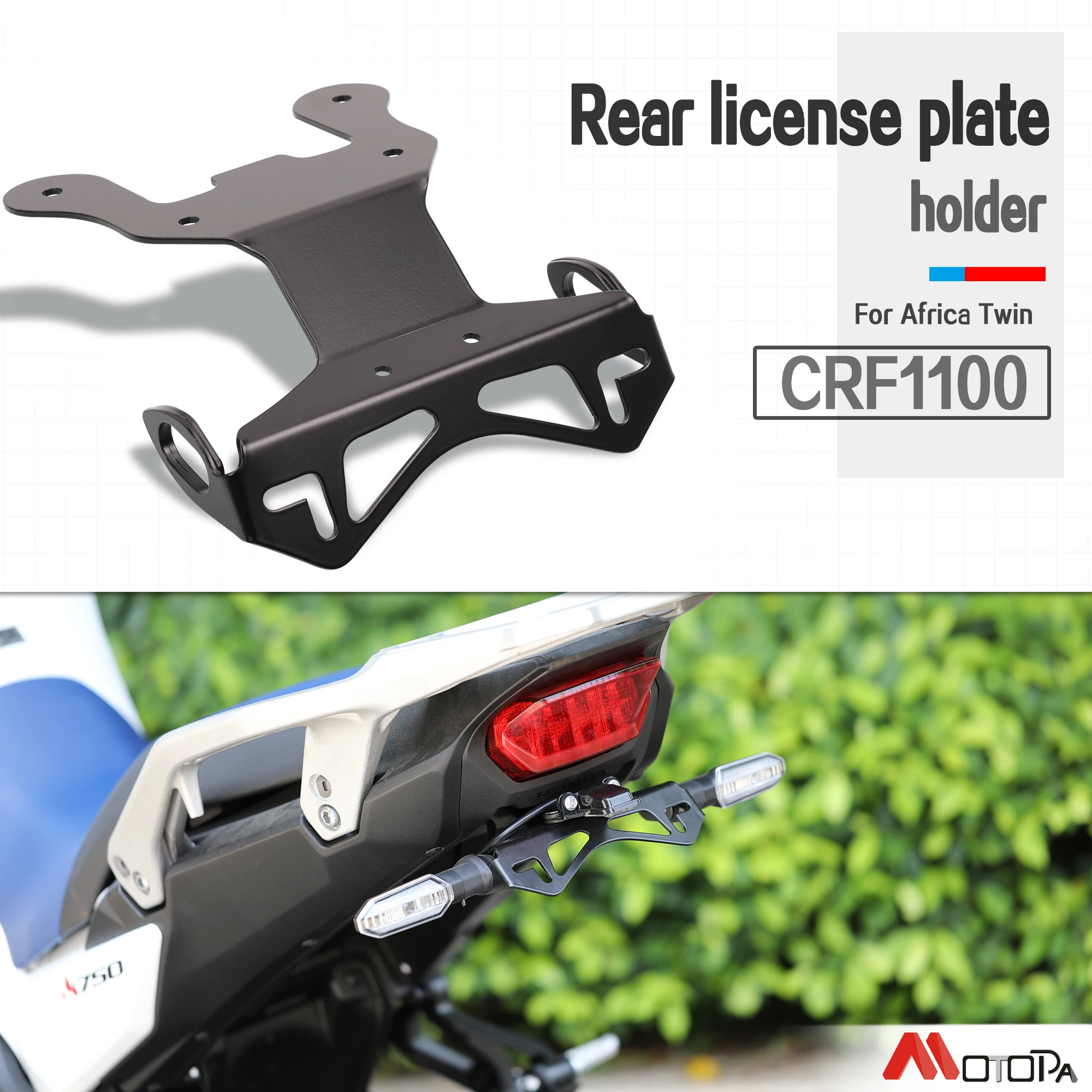 

License Plate Holder For Honda CRF1100L Africa Twin CRF 1100 L Africa Twin ES 2020-2024 Motorcycle Tail Tidy Fender