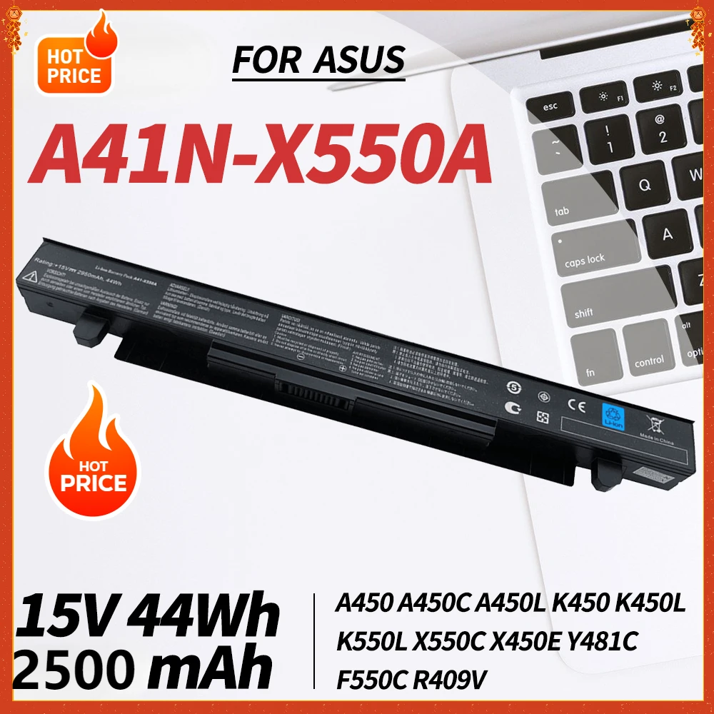 A41-X550A Battery for Asus R510C X550C X550L X550J R510L X550CA X552E X550V K550L F550V X550A P550C X550EA X550D R510 X550VX