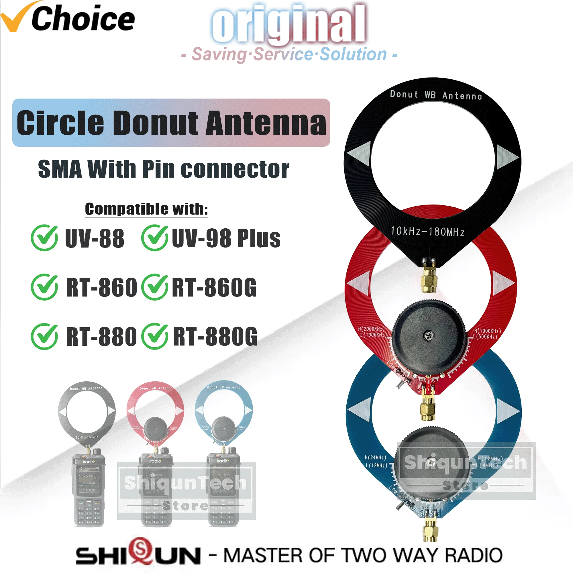 

Усилитель высокого импеданса, пончик-антенна, круглая петля, пончик-антенна SW AM WB, 4 МГц-24 МГц, 500 кГц-2000 кГц для радиоприемников RT-880 RT-860G