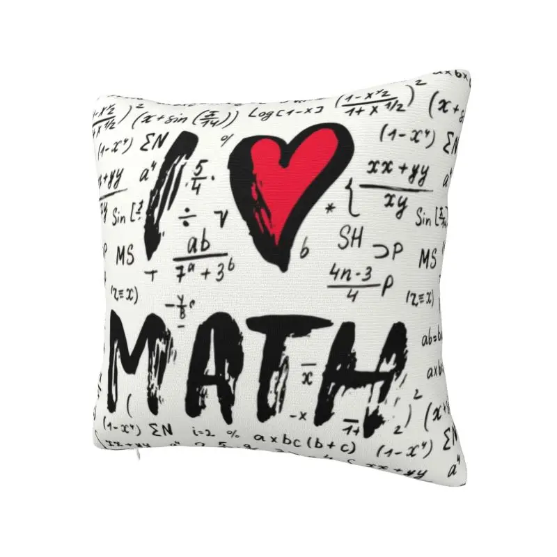 Maths Lovers Modern Pillow Cover Geek Mathematics Teacher Chair Cushion