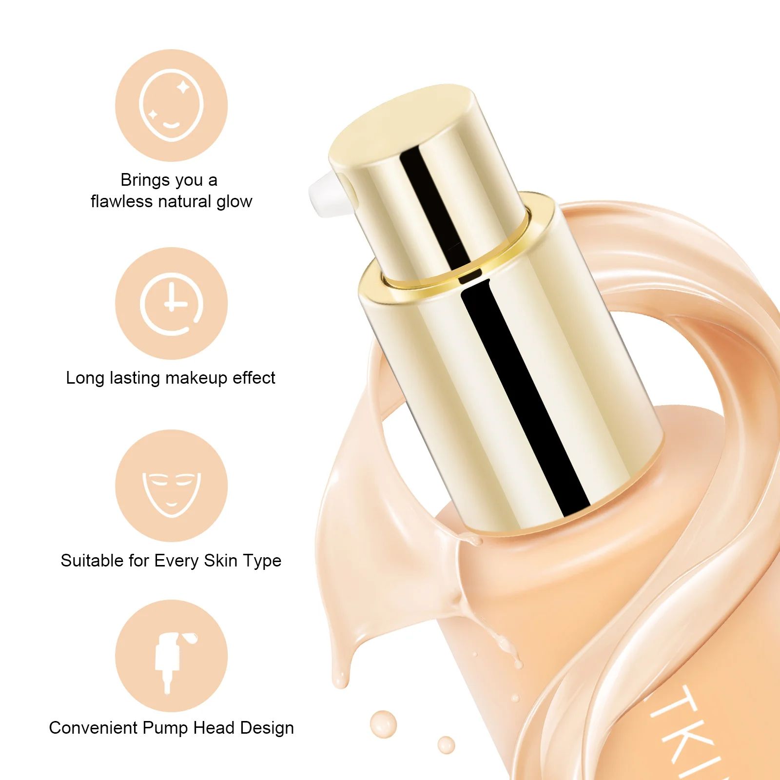 CATKIN Makeup Dreamworld Liquid Foundation, Full Coverage Long Lasting Foundation sutibale for every skin type