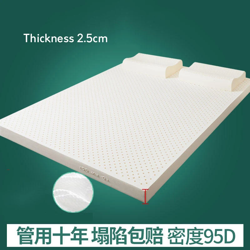 Thailand imported 100% natural latex mattress pure rubber top luxury mattress cushion two-person household 1.5/1.8m tatami mats