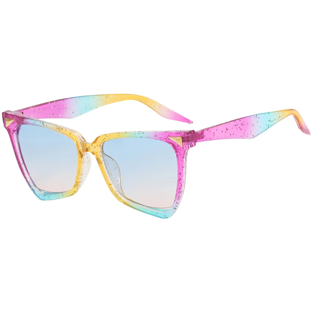 

Rainbow Cat Eyes Sunglasses Women Irregular Style Funny Party Decor Glasses Festival Creative Pride Sunglasses Novelty Party