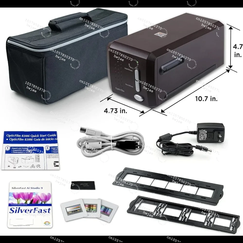 Plustek OpticFilm 8200i Ai Film Scanner -Converts 35mm Film & Slide into Digital, Bundle SilverFast Ai Studio 9 + QuickScan Plus