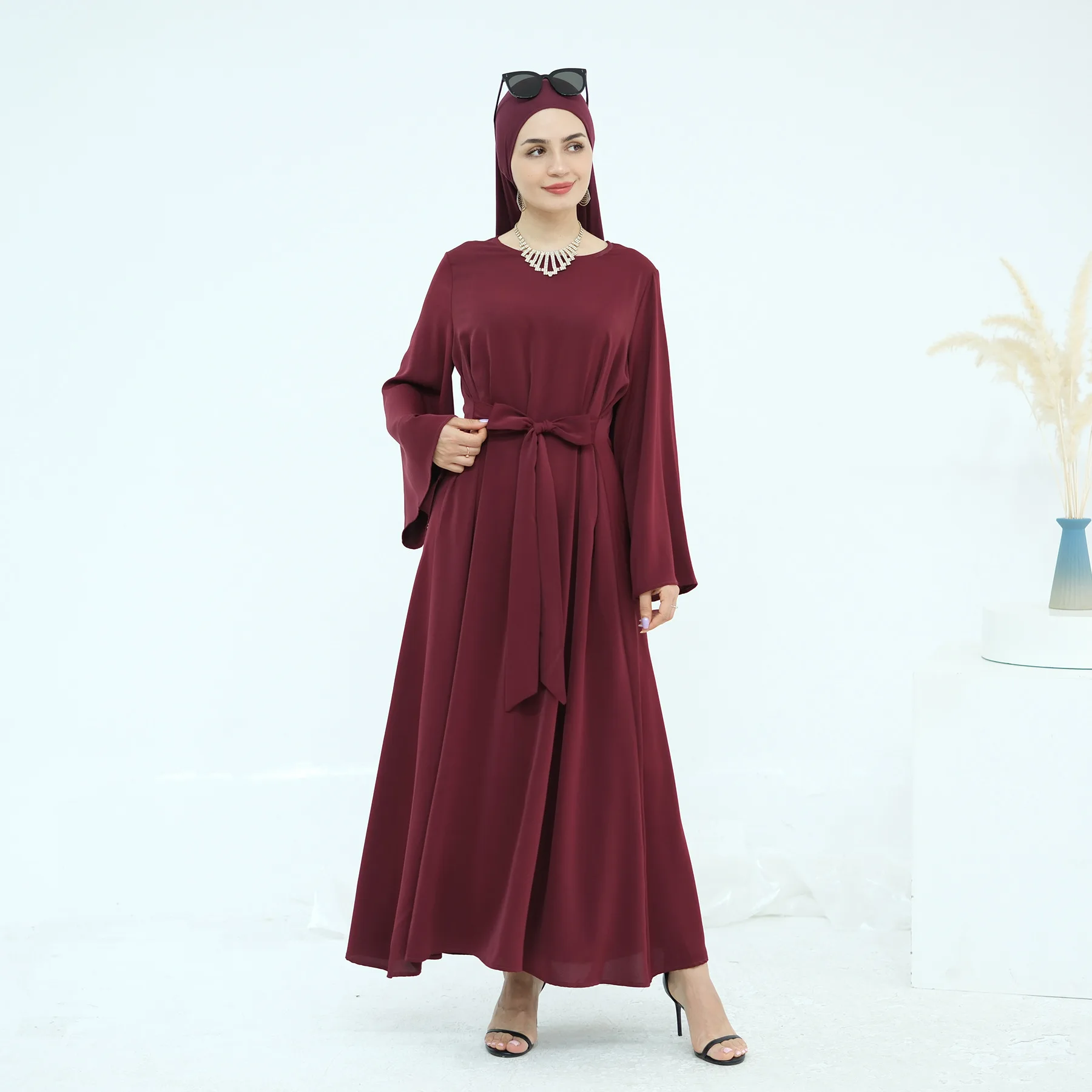 

Modest Muslim Dresses for Women Dubai Abaya Turkey Kaftan Eid Djellaba Caftan Marocain Femme Robe Islam Jalabiya Vestidos Gown