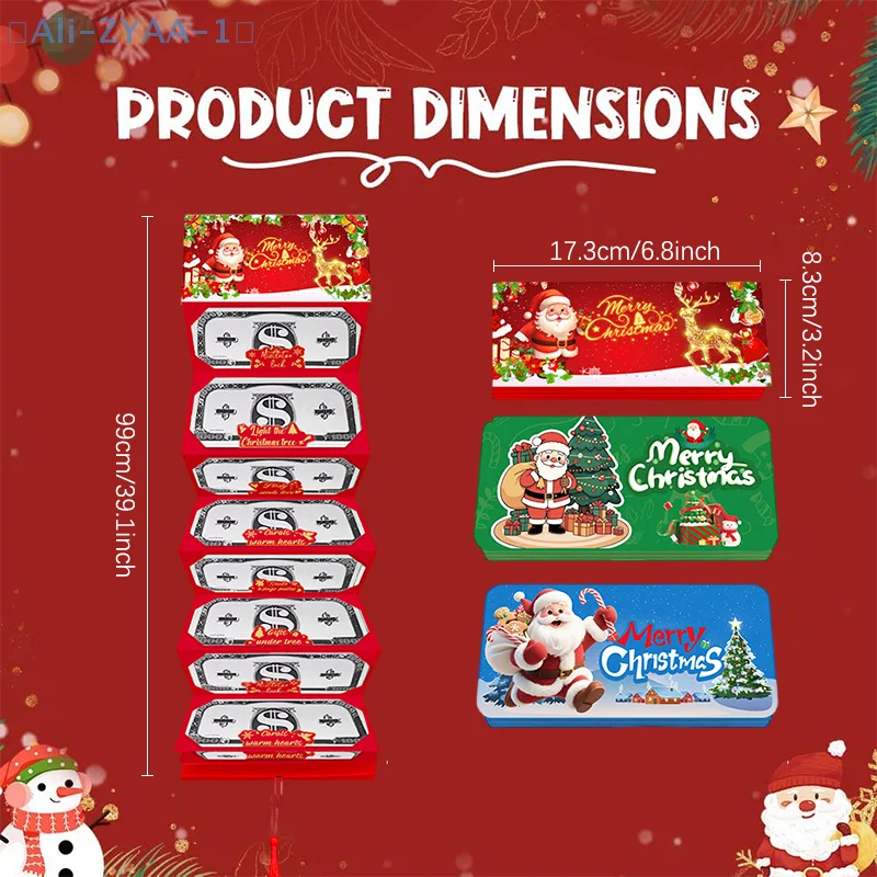 【ZYAA-1】2025 مغلف تغليف هدايا نقدية جديدة لعيد الميلاد، حاملي أموال عيد الميلاد للنقود، حاملي بطاقات هدايا النقود هدية عيد الميلاد #2