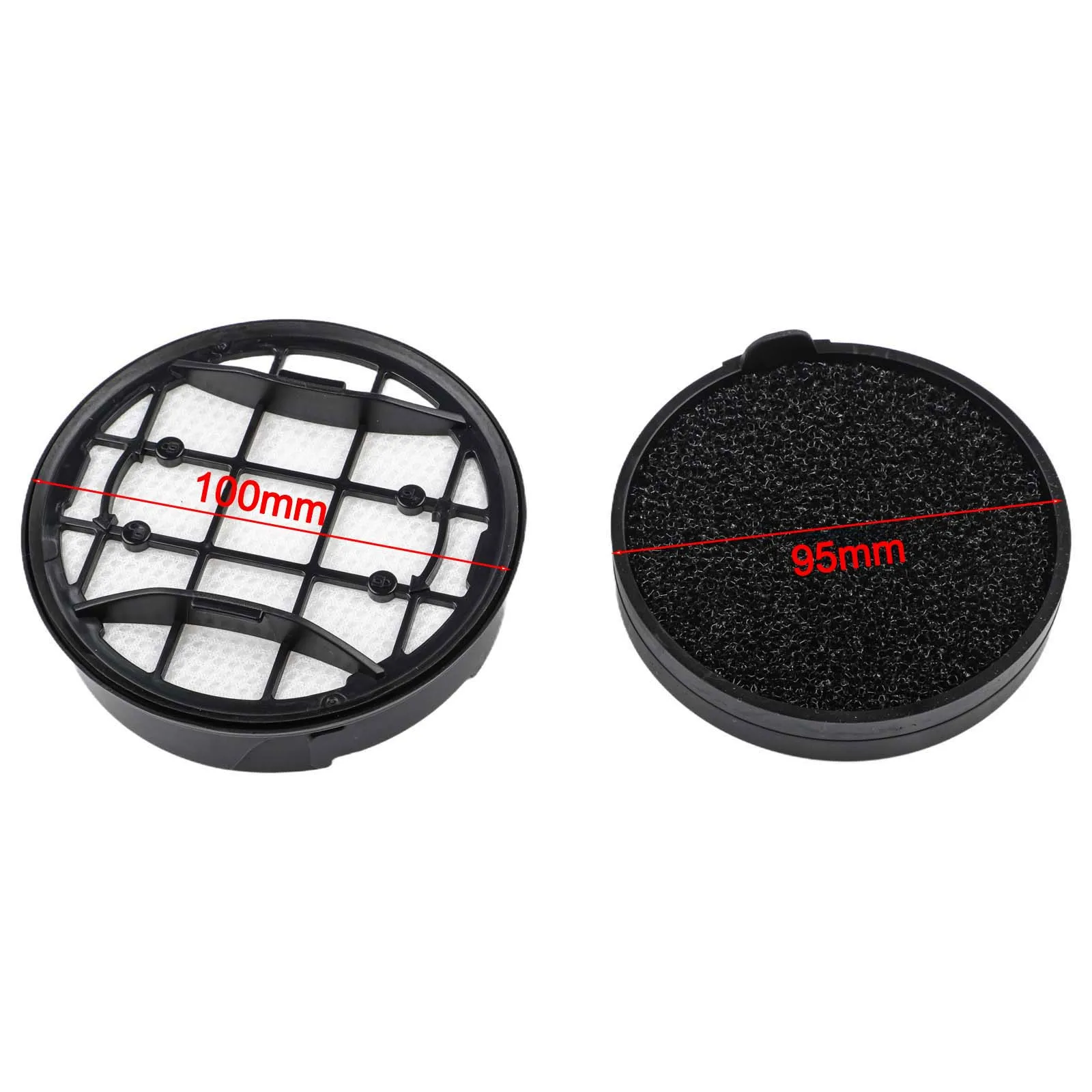 2/4pcs Foam Filter & Inlet Filter With Frame Vacuum Cleaner Washable Filter Kit For-Philips Cordless VC-7000&8000 XC7053 XC7055
