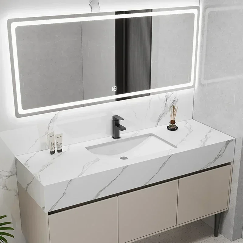 yu-1 European Style Bathroom Cabinets Vanity Bathroom Sink with Cabinet Mirror Cabinets Moisture-proof Furniture Muebles De Baño