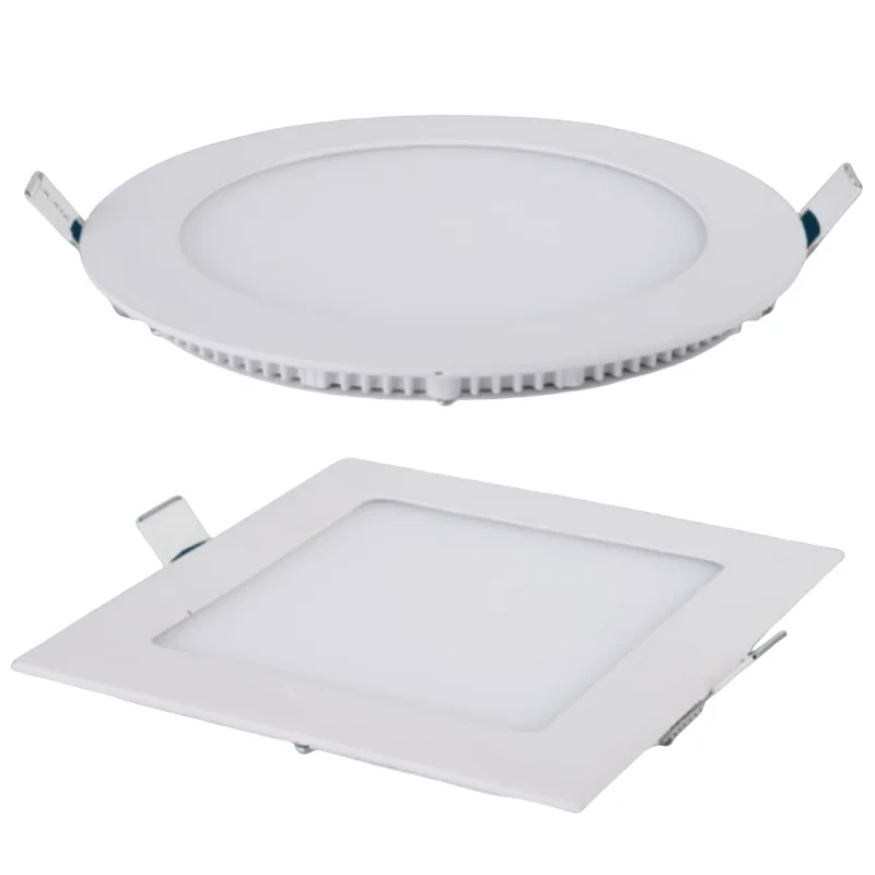 

Ultra Thin Dimmable Led Panel Downlight 3w 6w 9w 12w 15w 25w LED Round Ceiling Light Built-in AC85-265V LED Panel Light