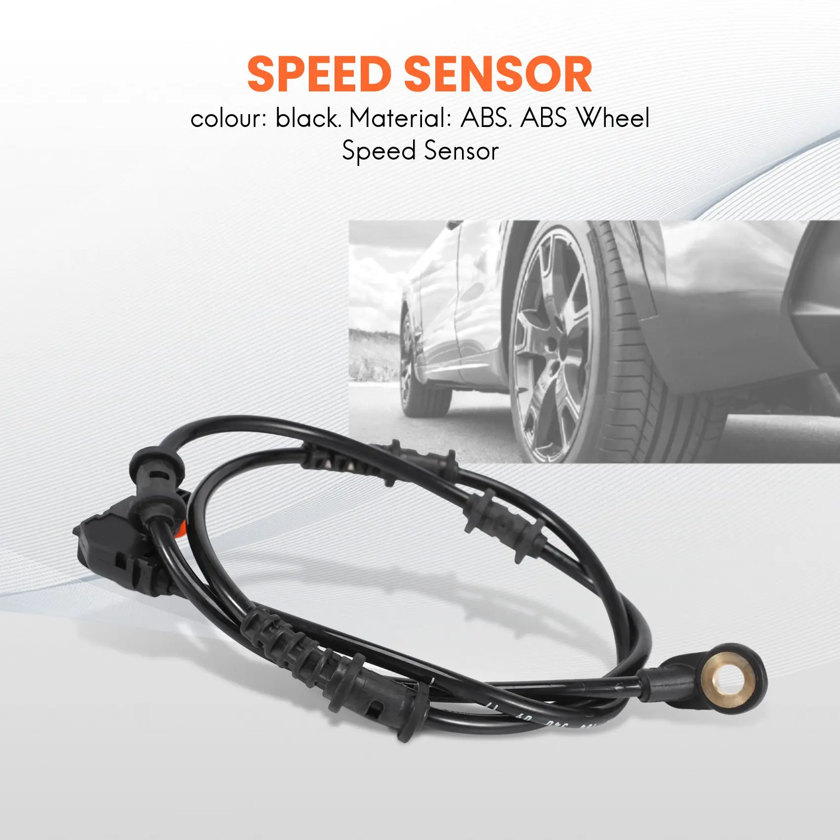 SET(4Pcs) Front Rear ABS Wheel Speed Sensor For Mercedes-Benz W164 ML350 ML320 GL350 GL450 R350 1645400717+1645400917-X67A