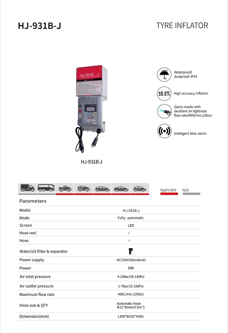 Inflador de pneus de bomba de ar de carro totalmente automático com compressor elétrico Neumaticos Inflador De Gadgets Equipamento de veículo