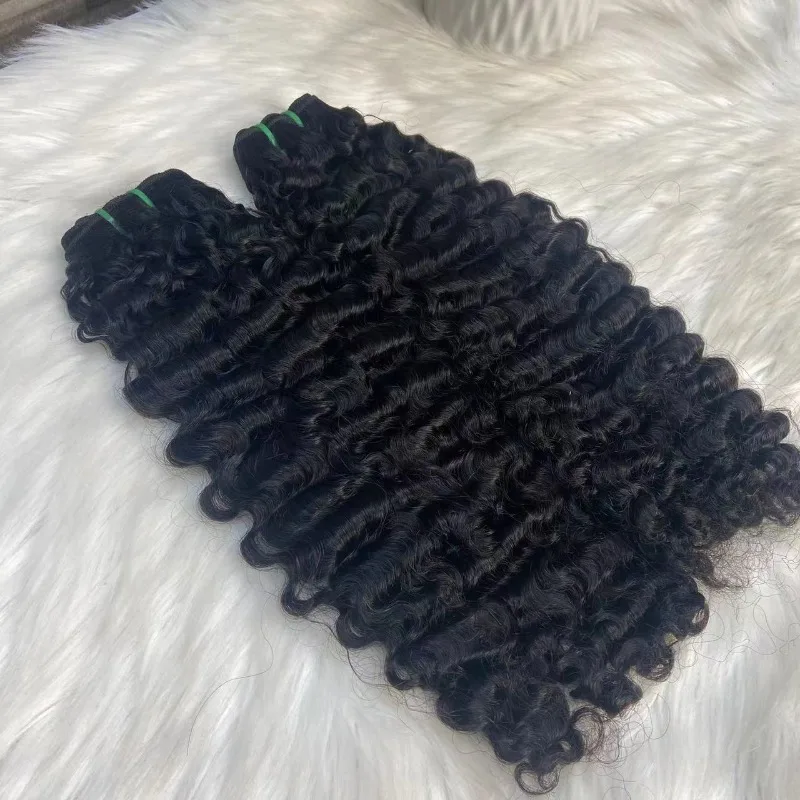24 Zoll burmesisches gelocktes Echthaar-Bündel, natürliche Farbe, super doppelt gezogen, 1 Stück, dicke Enden, kein Haarausfall, für schwarze Frauen. – Detail 3