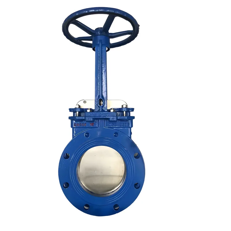 PZ73H WCB Manual Slurry Knife Gate Valve Wear‑Resistant Corrosion‑Resistant Sealing Core Pipeline Slag Discharge Valve