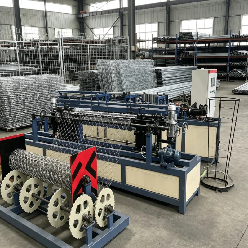 Customized Hot Sale Manual Operated Chain Link Fence Making Machine Diamond Mesh Weaving Equipment Factory Price Sale