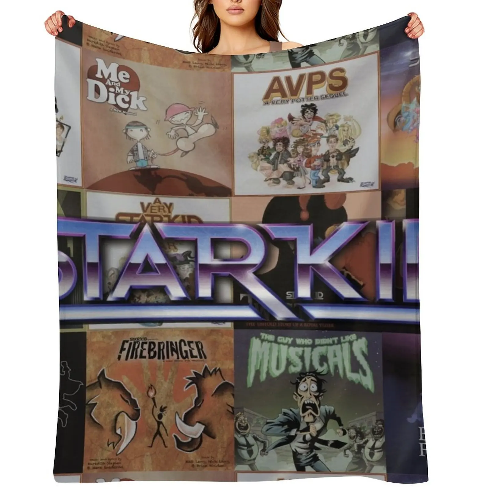 Starkid All Shows Logo Throw Blanket Travel Plush valentine gift ideas Luxury Brand Blankets
