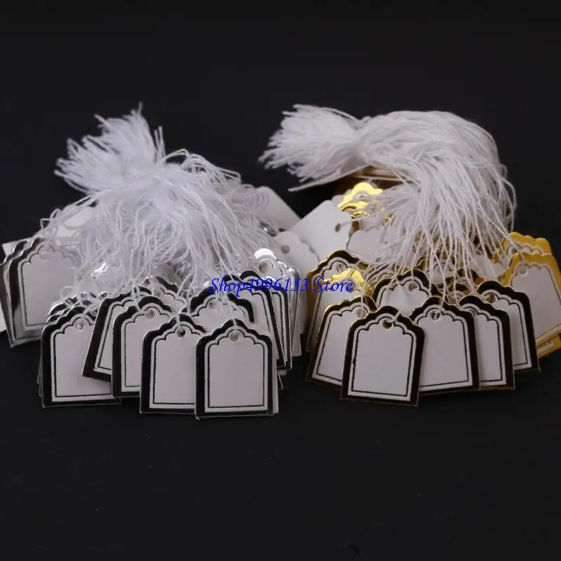

Q0KE 500pcs Recycled Paper Trapezoid Labels Retail Price Identification