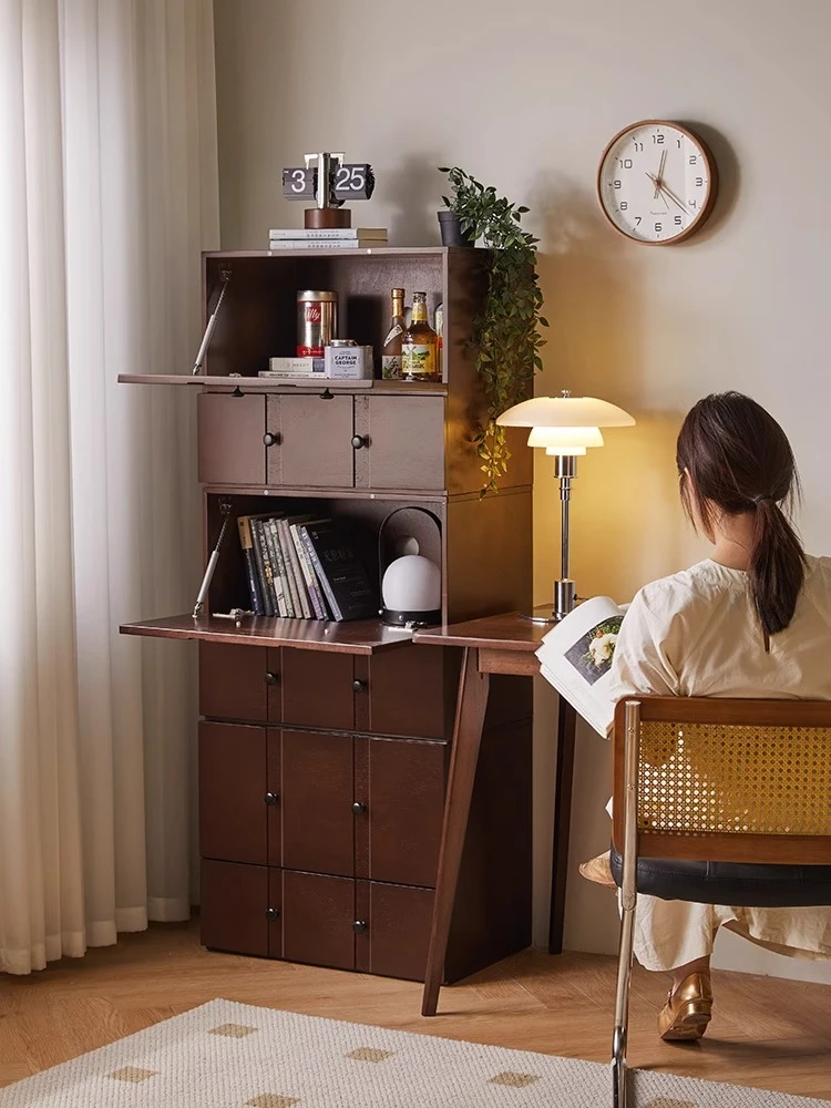 

Nordic solid wood chest of drawers cabinet household bedroom locker bedside cabinet living room locker storage cabinet