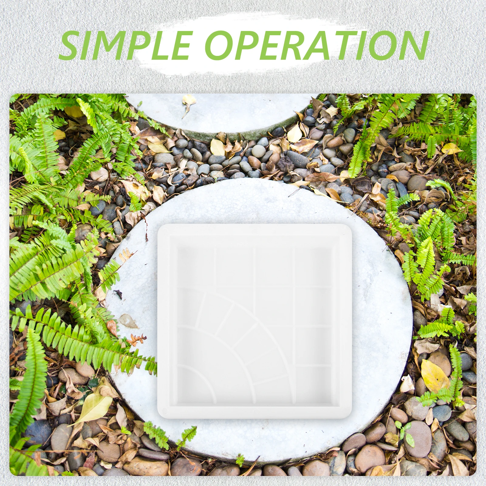 

Durable Plastic Brick Mold Pavement Template Design for Outdoor Courtyards DIY Concrete Pathway Mold Reusable Paving