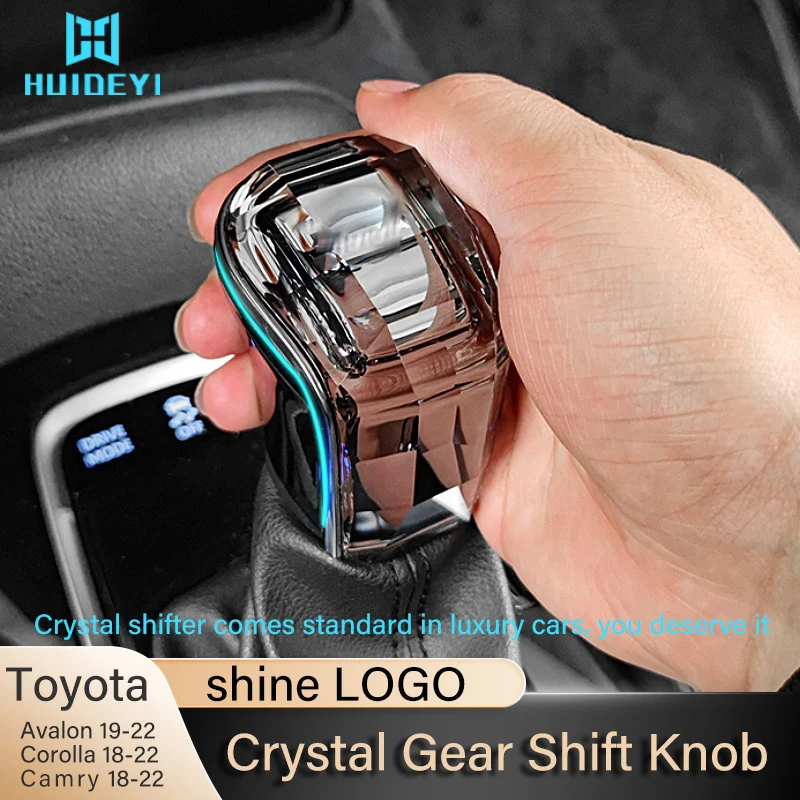 Crystal Gear Shift Knob For Toyota Camry Corolla Cross Avalon CHR Modified Shifter Handle Car Accessories Handle