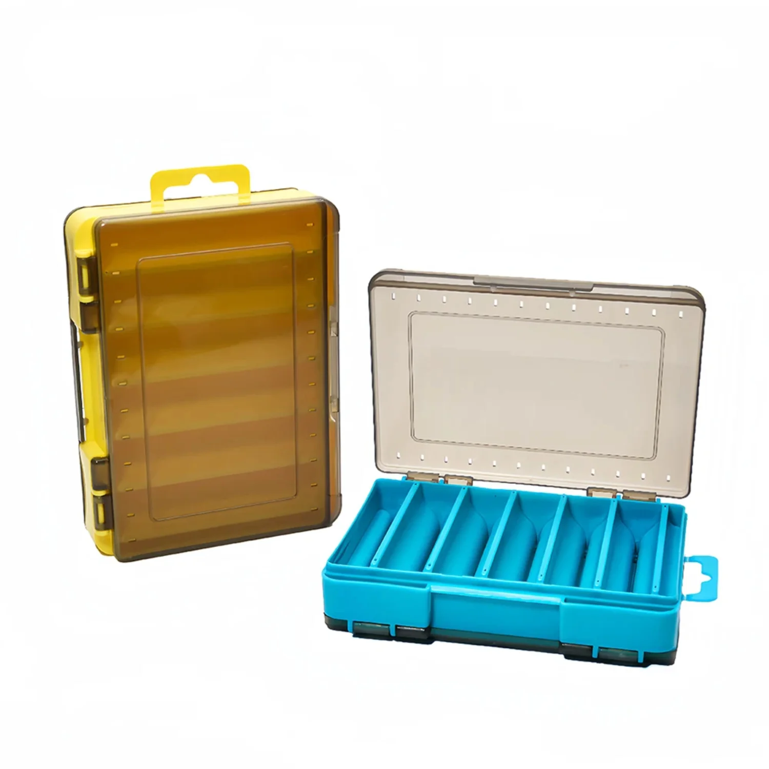 

Doublex Sided Fishing Tackle Box 12 Cells Bait Lure Hook Box Fishing Tool Accessories Box Wobblers