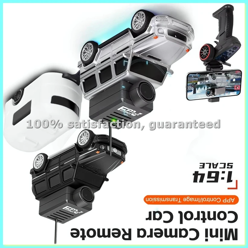 

Радиоуправляемая машинка 1:64 6406-C FPV VTX Kit, мини-гоночная машинка 2.4G с HD-камерой 720P, управлением через приложение, фото+видео+VR, встроенный гироскоп, серебристый цвет - ANKL