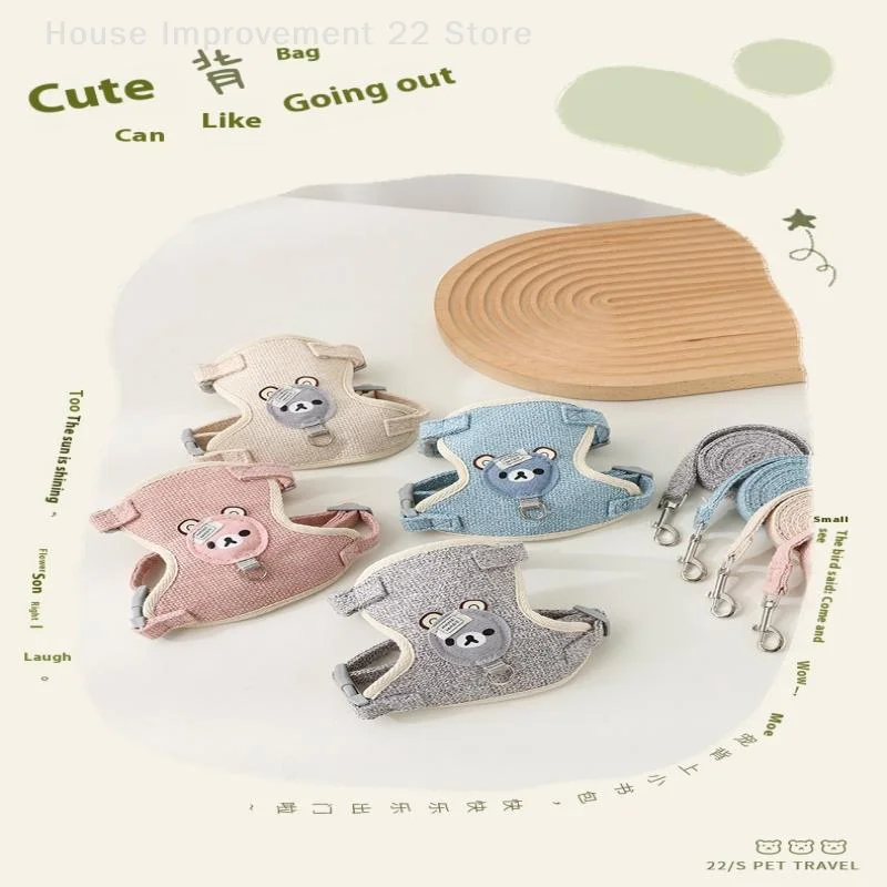 Guinzaglio per conigli Guinzaglio per cani traspirante Imbracatura da passeggio per cani Gilet regolabile anti-tração per piccoli animali Criceto Cavia Furetto Gattino
