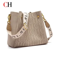 CH Crossbody Elegant Design Sense Letters Drawstring Design Brand Women's Bag Fashion Casual Hundred Women's Bag Crossbody