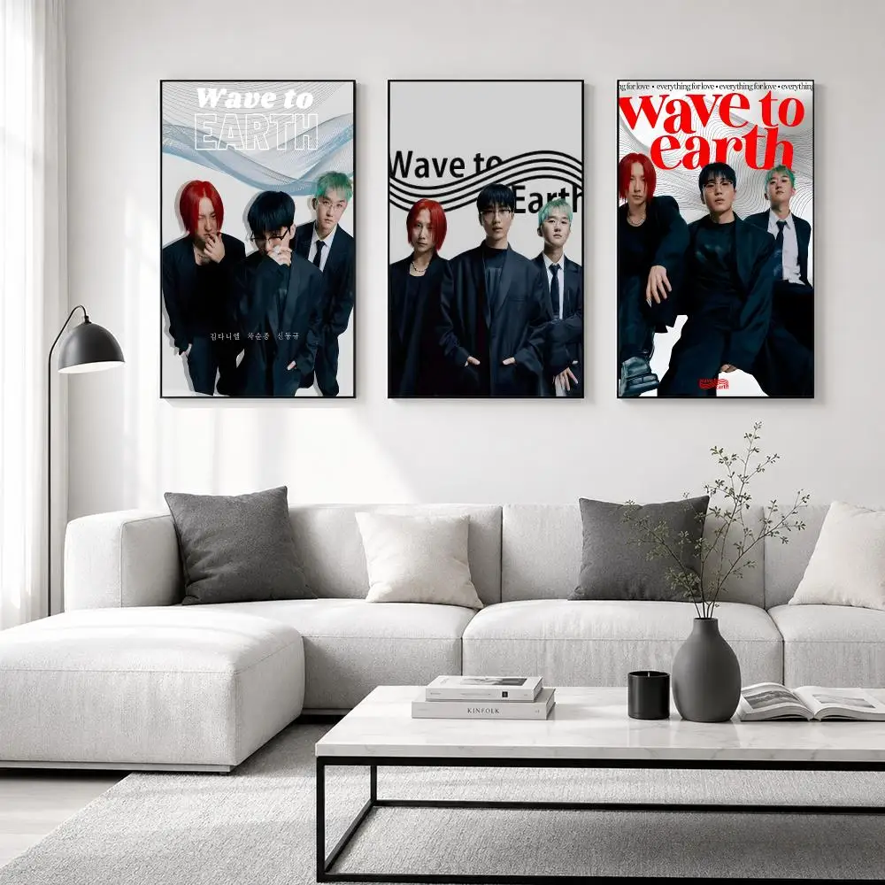Band Wave To Earth Poster High-quality wall art posters, suitable for home offices, bedrooms, and living rooms.