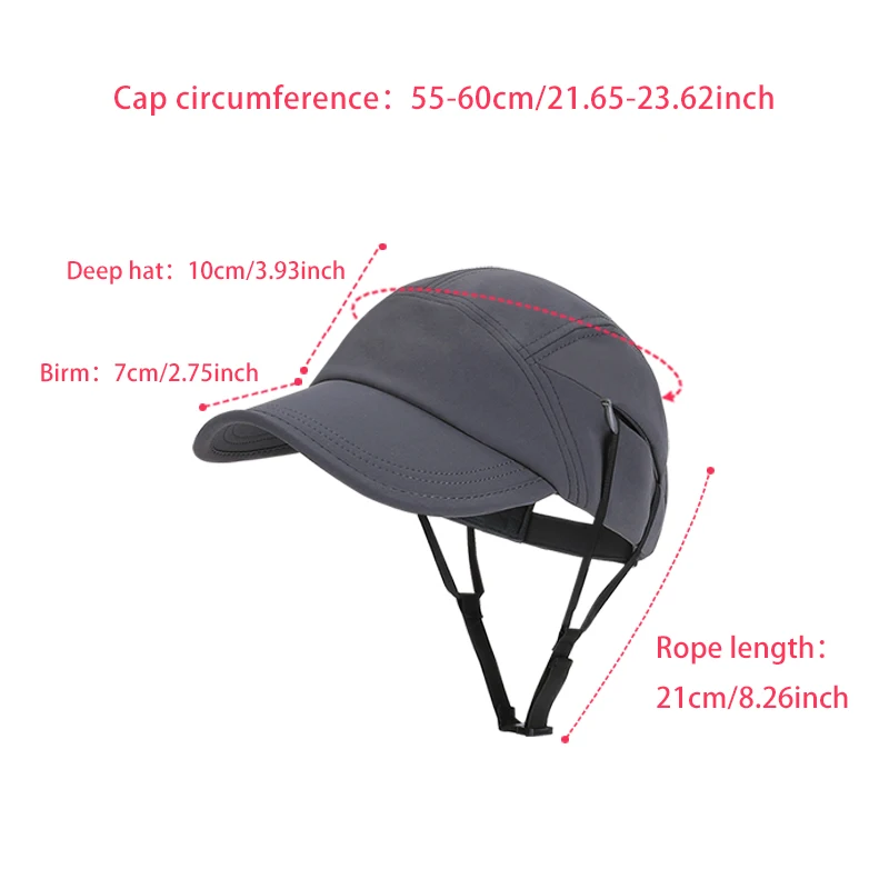 9274-Neuer Sommer-Outdoor-Sonnenhut für Damen zum Radfahren, Leichte Atmungsaktive Baseballkappe für Damen, Winddichter Surferhut mit Kordelzug – Detail 7