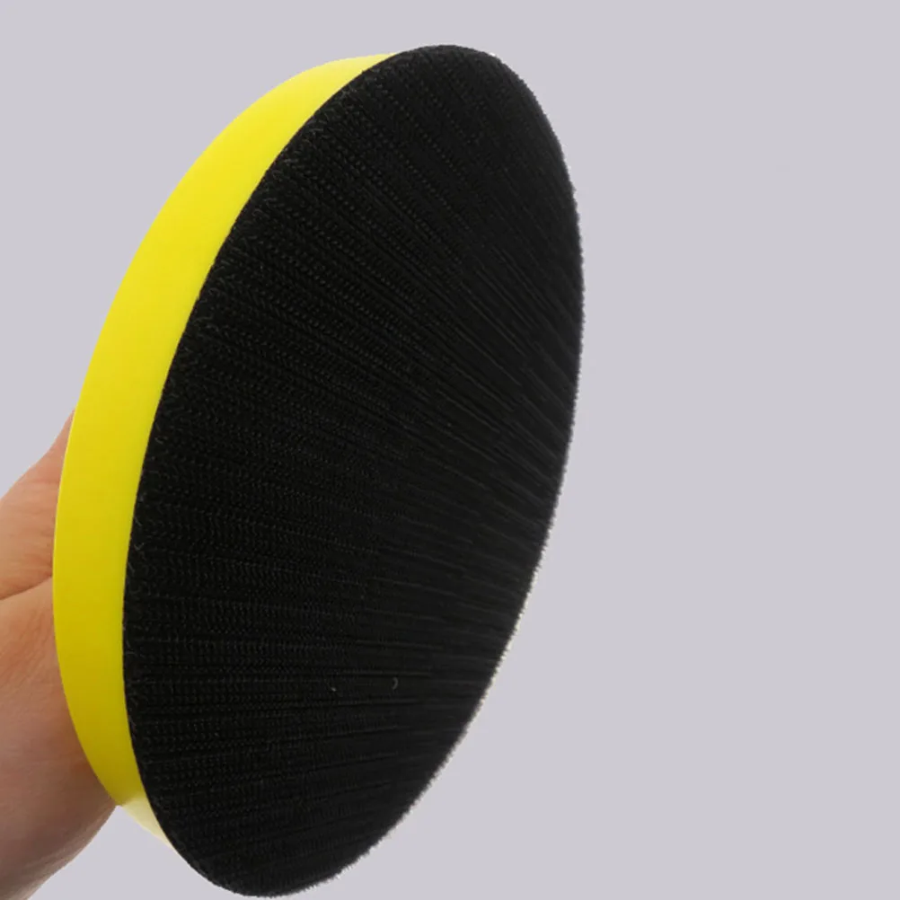 

150Mm Self-Adhesive Polishing Disk Black Yellow Manual Grinding Tool Abrasive Back Hook Loop Sandpaper Holder Durable Pu